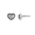 Diamond Heart Earrings